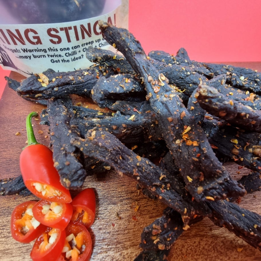 Bogan Biltong Ring Stinga! Sticks 80g | Bogan Biltong Traditional South ...